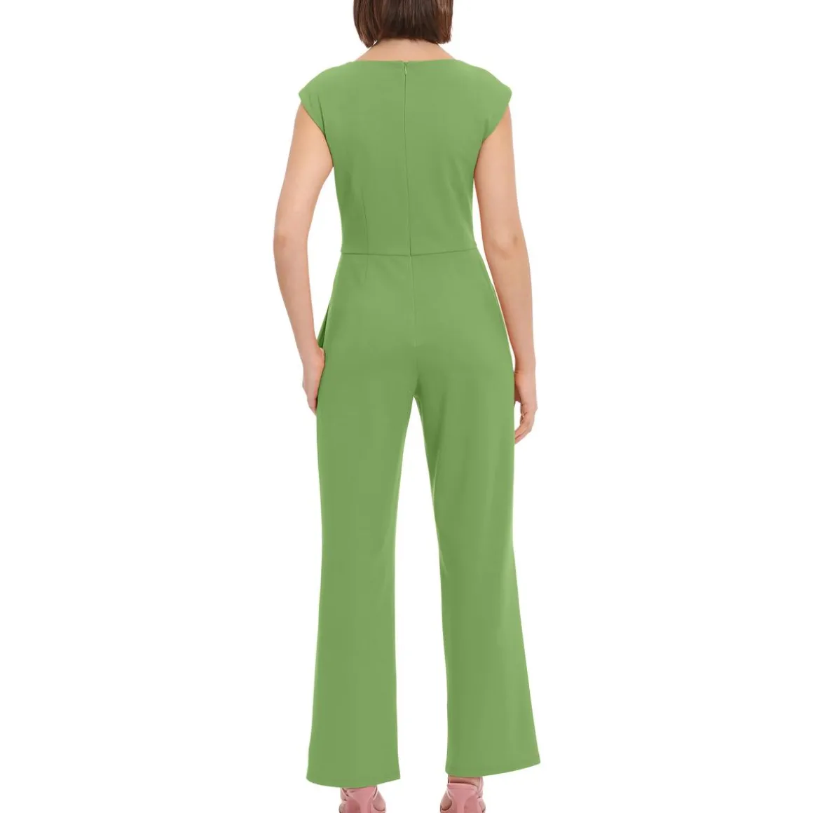 Square Neck Flare Leg Jumpsuit
