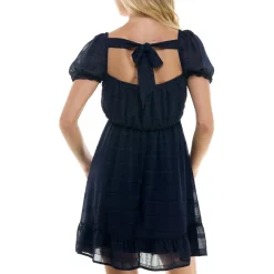 Square Neck Mini Fit & Flare Dress