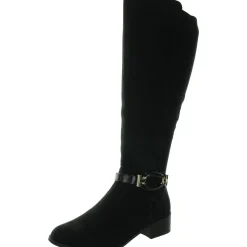 Stanell Faux Suede Round Toe Knee-High Boots