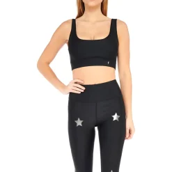 Star Light Star Bright Foil Print Activewear Sports Bra