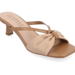 Starling Faux Leather Slip-On Kitten Heels