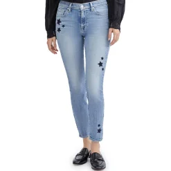 Stars Ankle Embroidered Skinny Jeans