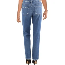 Stella Destroyed Denim Straight Leg Jeans
