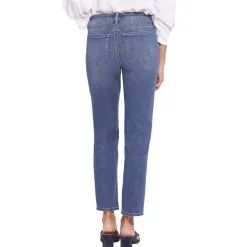 Stella Distressed Denim Tapered Leg Jeans