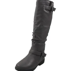 Stormy Faux Leather Knee-High Knee-High Boots