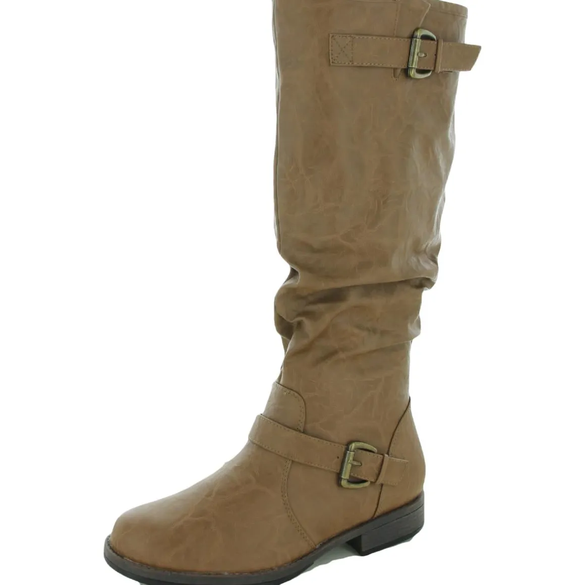 Stormy Faux Leather Knee-High Knee-High Boots