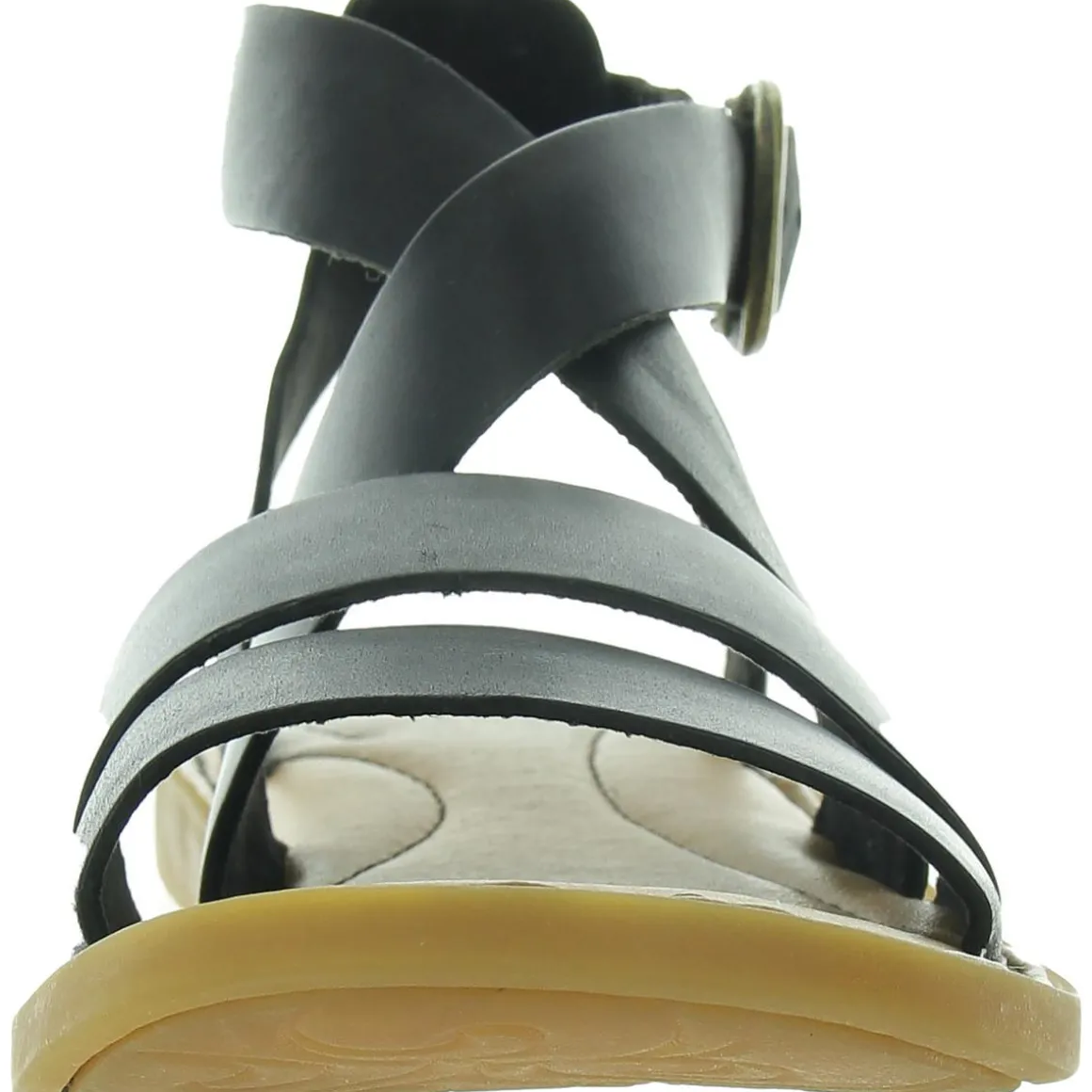 Strappy Leather Flatform Sandals