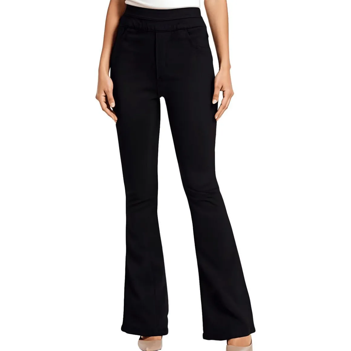 Stretch Cotton Bootcut Jeans