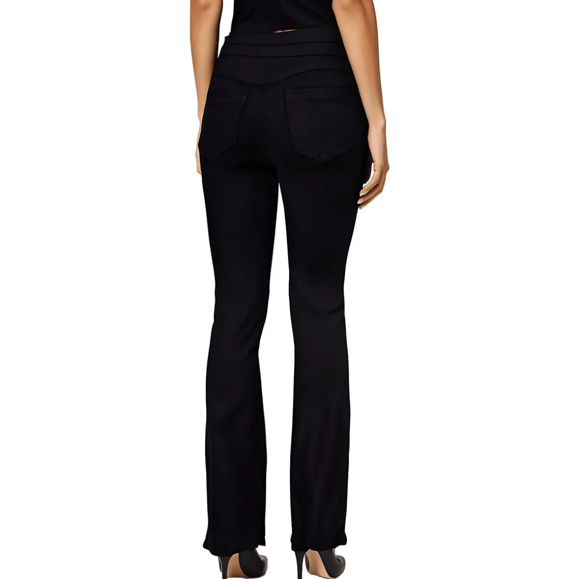 Stretch Cotton Bootcut Jeans