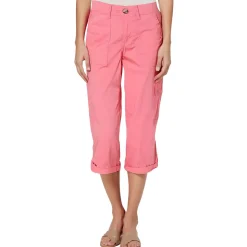 Stretch Cotton Capri Pants