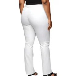 Stretch Crepe Flared Pants