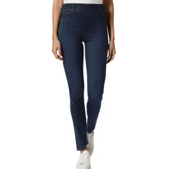 Stretch Denim Straight Leg Jeans