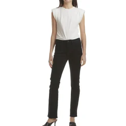 Stretch Denim Straight Leg Jeans