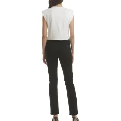 Stretch Denim Straight Leg Jeans