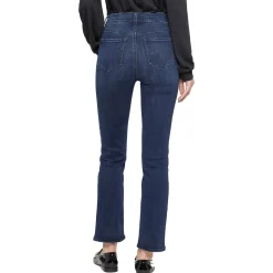 Stretch Denim Straight Leg Jeans