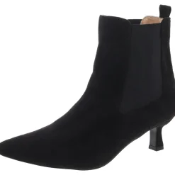Stretch Faux Suede Chelsea Boots