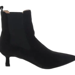 Stretch Faux Suede Chelsea Boots