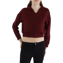 Stretch Knit Zip Hoodie