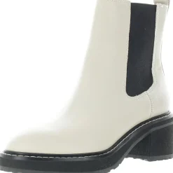 Stretch Leather Ankle Boots