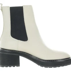 Stretch Leather Ankle Boots