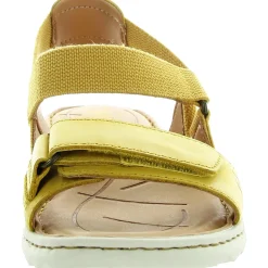 Stretch Leather Flatform Sandals