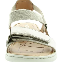 Stretch Leather Flatform Sandals