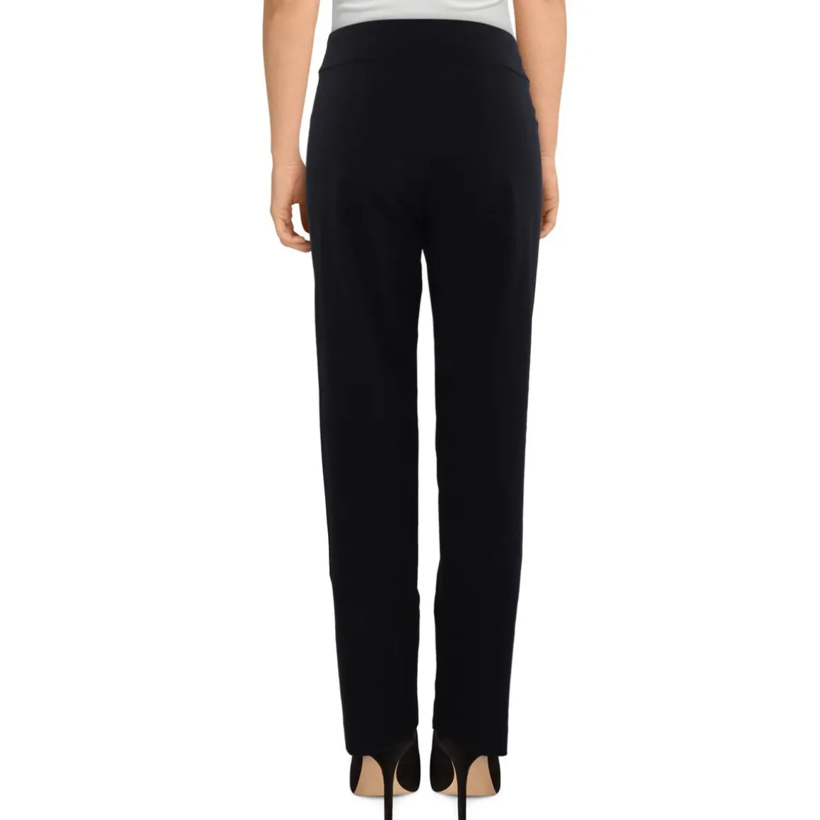 Stretch Rayon High-Waisted Pants