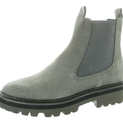 Stretch Suede Chelsea Boots
