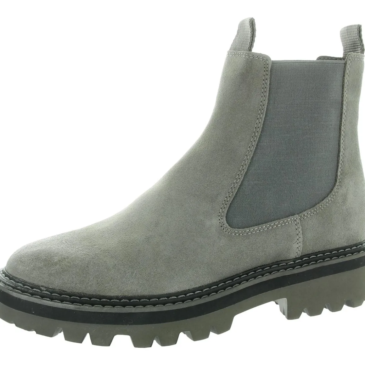Stretch Suede Chelsea Boots