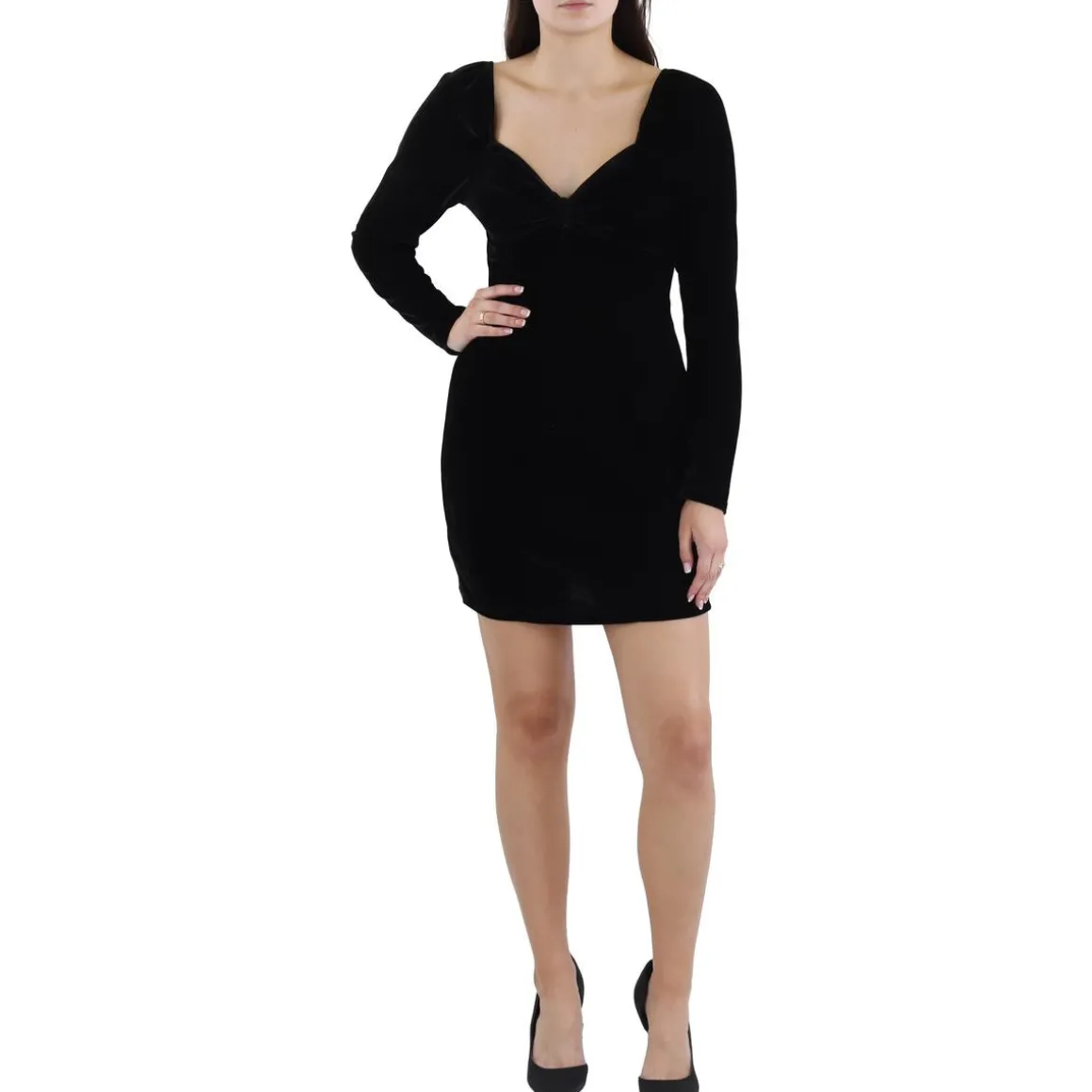 Stretch Velvet Mini Dress