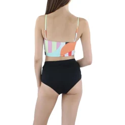 Striped Bandeau Bikini Swim top