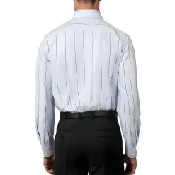 Striped Cotton Button-Down Shirt