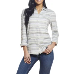 Striped Flannel Button-Down Top