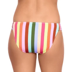 Striped Ruched Swim Bottom Separates