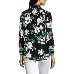 Striped Trim Collar Henley