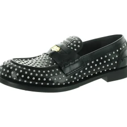Studded Leather Loafers