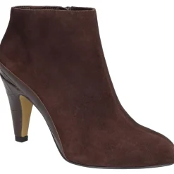 Suede Almond Toe Ankle Boots