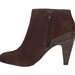 Suede Almond Toe Ankle Boots