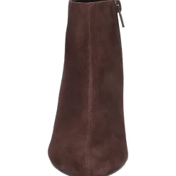 Suede Almond Toe Ankle Boots