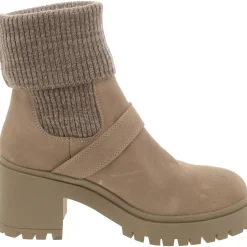 Suede Block Heel Ankle Boots