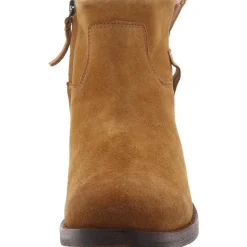 Suede Block Heel Ankle Boots