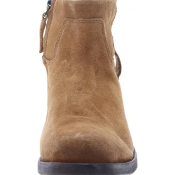 Suede Block Heel Ankle Boots