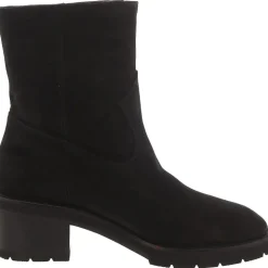 Suede Pull On Ankle Boots