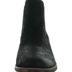 Suede Slip On Ankle Boots