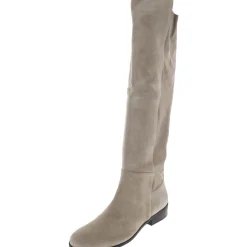 Suede Slouchy Almond Toe Over the Knee Boots