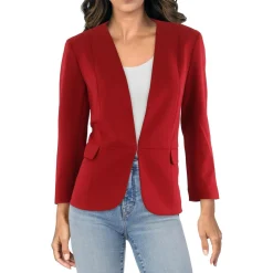 Suit Separate Office Collarless Blazer