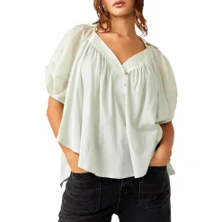 Sunray Oversized V-Neck Pullover Top