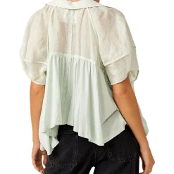 Sunray Oversized V-Neck Pullover Top