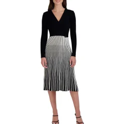 Surplice Rayon Sweaterdress