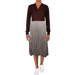 Surplice Rayon Sweaterdress